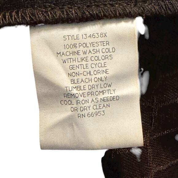 Leslie Fay Chocolate Brown Skirt Suit Set 2-Piece Plus Size Classic - Picture 7 of 7